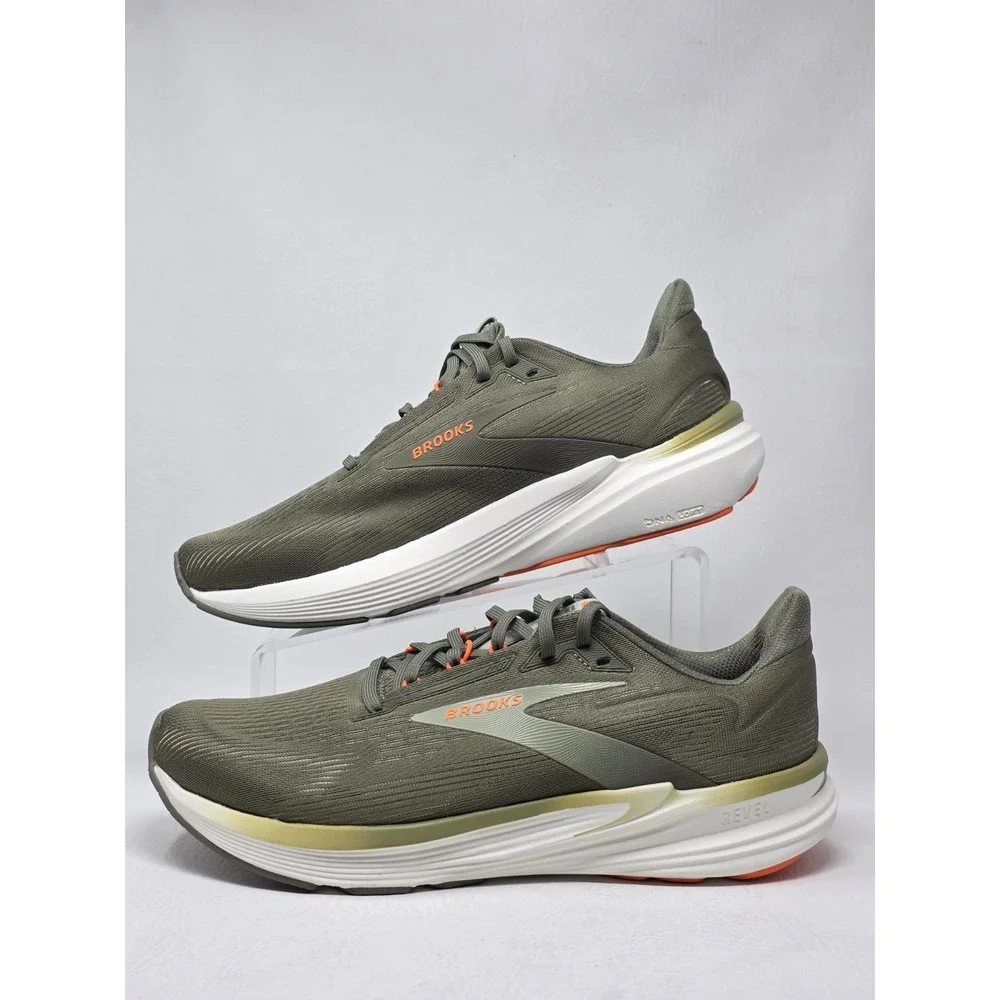 Brooks Men's Sz 10 Running Revel 8 Lace Up Sneakers Green 1104681D380 New